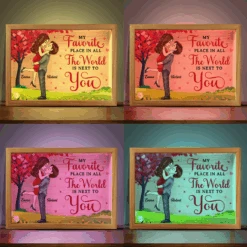 Our Love Is Forever - Couple Personalized Custom Frame Light Box - Gift For Husband Wife, Anniversary -Pawfect House Store Thumb 4 d1d3a26b 81d2 4e36 9834 cd089544bb6b