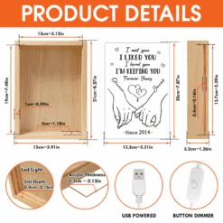 I'm Keeping You Forever Yours - Couple Personalized Custom Frame Light Box - Gift For Husband Wife, Anniversary -Pawfect House Store Thumb 5 2683656b 882d 42e5 9955 28020f738f01