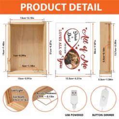 Custom Photo You're My End And My Beginning - Couple Personalized Custom Frame Light Box - Gift For Husband Wife, Anniversary -Pawfect House Store Thumb 5 81531989 20e0 465b a73a 9908827ff2cb