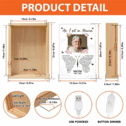 Custom Photo I Watch You I Hear You - Memorial Personalized Custom Frame Light Box - Sympathy Gift For Family Members -Pawfect House Store Thumb 5 8f2e2f09 cad0 4a02 b775 a33f8ef3f920