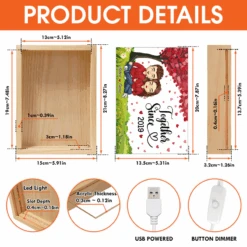 I'm Yours Forever - Couple Personalized Custom Frame Light Box - Gift For Husband Wife, Anniversary -Pawfect House Store Thumb 5 b5ea44f7 b0f2 4448 9c87 9e3f0b49e1a6