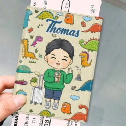 Adventure Is Out There - Travel Personalized Custom Passport Cover, Passport Holder - Holiday Vacation Gift, Gift For Adventure Travel Lovers