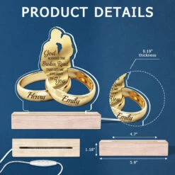 God Has Made Us For Each Other - Couple Personalized Custom Shaped 3D LED Light - Gift For Husband Wife, Anniversary -Pawfect House Store Thumb 6 37f2d0a7 56d7 4899 b9a9 fb986c349f39