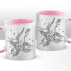 A Mother’s Love Will Never End - Family Personalized Custom Accent Mug - Mother's Day, Gift For Mom, Grandma