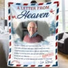 Custom Photo A Special Letter From Heaven - Memorial Personalized Custom Blanket - Christmas Gift, Sympathy Gift For Family Members