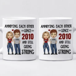 Growing Old Together Stay Young At Heart - Couple Personalized Custom Mug - Gift For Husband Wife, Anniversary