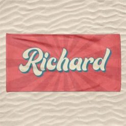 Enjoy The Waves - Family Personalized Custom Beach Towel - Summer Vacation Gift, Gift For Family Members -Pawfect House Store Thumb2 698fecab c3b5 4084 a79d 545cf3708668