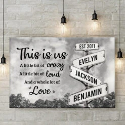 This Is Us, Full Of Love - Family Personalized Custom Horizontal Canvas - Gift For Family Members -Pawfect House Store Thumb2 84c3cc96 02f2 4114 8bba 3b928f3ddd26