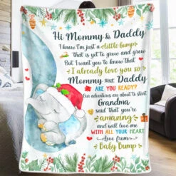I'm Just A Little Bump - Family Personalized Custom Baby Blanket - Baby Shower Gift, First Christmas Gift, Christmas Gift For First Mom -Pawfect House Store Thumb2 cd263e83 d51d 4a29 8d05 9c2d3e48b7f7