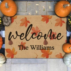 Home Sweet Home, Blessed And Thankful - Family Personalized Custom Home Decor Decorative Mat - Halloween Gift For Family Members -Pawfect House Store Thumb2 d86a3bda 9ab4 4dad 800a dd7c59b57d78