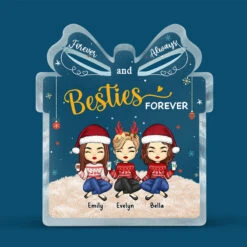 No Greater Gift Than Friendship - Bestie Personalized Custom Gift Box Shaped Acrylic Plaque - Christmas Gift For Best Friends, BFF, Sisters -Pawfect House Store Thumb3 198e60c6 c1ca 47a9 8095 0accebfc250c