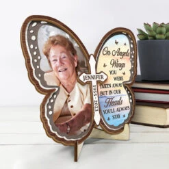 Custom Photo You Will Always Be In My Heart - Memorial Personalized Custom 2-Layered Wooden Plaque With Stand - Sympathy Gift For Family Members -Pawfect House Store Thumb3 1b9482f5 77f9 4fe0 bc3b 2e744c571fa7