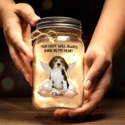 Custom Photo Forever In My Heart - Memorial Personalized Custom Mason Jar Light - Sympathy Gift For Pet Owners, Pet Lovers -Pawfect House Store Thumb3 2 d22e7124 50ce 4b72 9041 3ef2f82a1edc