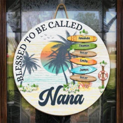 Blessed To Be Called Grandma - Family Personalized Custom Shaped Home Decor Wood Sign - Summer Vacation, House Warming Gift For Grandma -Pawfect House Store Thumb3 5fabafba fa5d 44ec 839b 88e66a7ebbbf