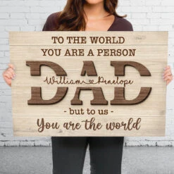 I Love You Papa - Family Personalized Custom Horizontal Canvas - Birthday Gift For Dad, Grandpa -Pawfect House Store Thumb3 6b8ce583 1474 4bf2 999d c080f19db0c4