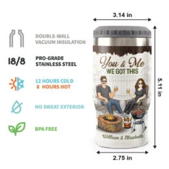 Drinking Buddies For Life - Couple Personalized Custom Can Cooler - Gift For Husband Wife, Anniversary -Pawfect House Store Thumb3 c8ea251d 5977 4e1c a388 980b86939cd8