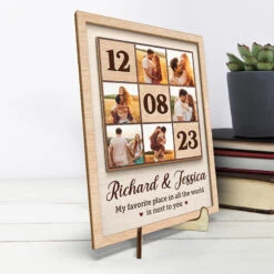 Custom Photo I Love You More - Couple Personalized Custom 2-Layered Wooden Plaque With Stand - House Warming Gift For Husband Wife, Anniversary -Pawfect House Store Thumb3 d47cd9ca dbf7 46f8 a4bd 6a0a6e4decd8