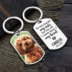 Custom Photo You Will Never Leave My Heart - Memorial Personalized Custom Keychain - Sympathy Gift For Pet Owners, Pet Lovers -Pawfect House Store Thumb3 ec492a1c 42b6 4b14 9e08 2e25e2c1f568