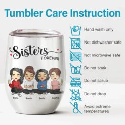 Soul Sisters The Greatest Blessings Ever - Bestie Personalized Custom Wine Tumbler - Gift For Best Friends, BFF, Sisters -Pawfect House Store Thumb3 f0ff6484 03e1 4e76 af38 ea4c33bd5a13