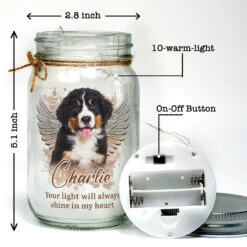 Custom Photo If Love Could Have Saved You - Memorial Personalized Custom Mason Jar Light - Sympathy Gift For Pet Owners, Pet Lovers -Pawfect House Store Thumb4 3