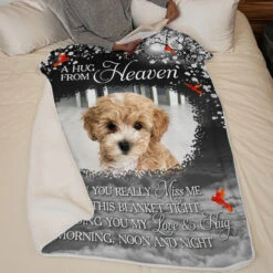 Custom Photo Our Love And Hugs - Memorial Personalized Custom Blanket - Sympathy Gift For Pet Owners, Pet Lovers -Pawfect House Store Thumb4 6fab42d9 ad26 4855 9d49 179f003fae3f