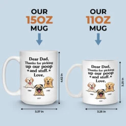 Thanks For Picking My Poop And Stuff - Gift For Dad, Funny Personalized Dog Mug -Pawfect House Store Thumb4 6facda0f e438 4b37 b776 2fa9735f997f