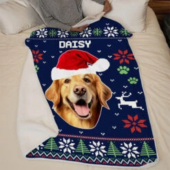 Custom Photo Christmas Is Coming To Town - Dog & Cat Personalized Custom Blanket - Christmas Gift For Pet Owners, Pet Lovers -Pawfect House Store Thumb4 7f5a4f71 4291 4023 873a 69cba3f1b042