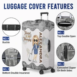 A Girl Who Loves Traveling - Travel Personalized Custom Luggage Cover - Holiday Vacation Gift, Gift For Adventure Travel Lovers -Pawfect House Store Thumb4 8c49461f 2c71 4a43 95df cf16ad93420b