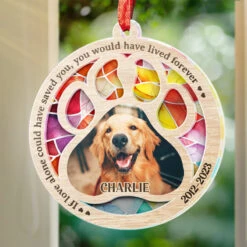 Custom Photo Once By My Side, Forever In My Heart - Memorial Personalized Custom Suncatcher Ornament - Acrylic Round Shaped - Sympathy Gift For Pet Owners, Pet Lovers -Pawfect House Store Thumb4 a7d70149 9be3 4f2c b114 3a2910f09f77