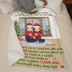 You Are My Life - Couple Personalized Custom Blanket - Christmas Gift For Husband Wife, Anniversary -Pawfect House Store Thumb4 c37c05b0 5d0f 4b0c b4e6 393542506720