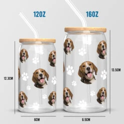 Custom Photo Pets Make Life A Little Furrier - Dog & Cat Personalized Custom Glass Cup, Iced Coffee Cup - Gift For Pet Owners, Pet Lovers -Pawfect House Store Thumb4 c3b33ce8 b2b4 4fa5 97ba 276ee3668337