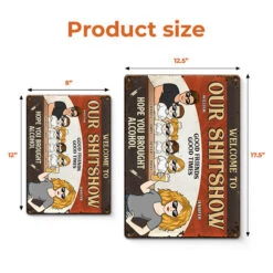 Welcome To Our Shitshow - Couple Personalized Custom Home Decor Metal Sign - House Warming Gift For Husband Wife, Anniversary -Pawfect House Store Thumb4 c4dcc54b 1f6e 482f 977a 14cb60c1afbc