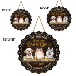 Family Pet Bar & Grill - Dog & Cat Personalized Custom Shaped Home Decor Wood Sign - House Warming Gift For Pet Owners, Pet Lovers -Pawfect House Store Thumb4 e44ce7f3 091b 4321 a4a7 550949f33e98