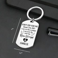 Don't Cry For Me I'm OK!! - Upload Image - Personalized Keychain -Pawfect House Store Thumb4 f97ae023 fd58 43c1 80ce 0d0f46d55bb2