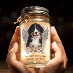 Custom Photo If Love Could Have Saved You - Memorial Personalized Custom Mason Jar Light - Sympathy Gift For Pet Owners, Pet Lovers -Pawfect House Store Thumb5 3