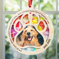 Custom Photo Once By My Side, Forever In My Heart - Memorial Personalized Custom Suncatcher Ornament - Acrylic Round Shaped - Sympathy Gift For Pet Owners, Pet Lovers -Pawfect House Store Thumb5 3feb6e15 cb98 4266 a697 a2239b31caa1