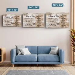 This Is Us And A Whole Lot Of Love - Family Personalized Custom Horizontal Canvas - Gift For Family Members -Pawfect House Store Thumb5 eaf96cc9 3765 4fb1 8eba dc380779391e