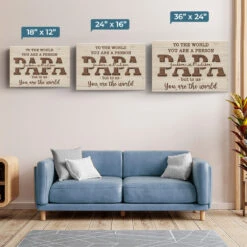 I Love You Papa - Family Personalized Custom Horizontal Canvas - Birthday Gift For Dad, Grandpa -Pawfect House Store Thumb5 eb6a6871 c01c 4b3d 803f b80058b41b2b