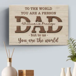 I Love You Papa - Family Personalized Custom Horizontal Canvas - Birthday Gift For Dad, Grandpa -Pawfect House Store Thumb6 6378174f 642a 4b15 b53f 72bed661234d