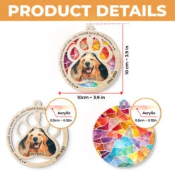 Custom Photo Once By My Side, Forever In My Heart - Memorial Personalized Custom Suncatcher Ornament - Acrylic Round Shaped - Sympathy Gift For Pet Owners, Pet Lovers -Pawfect House Store Thumb6 cff13d48 3074 47e2 bb7a 3089d91ca21e