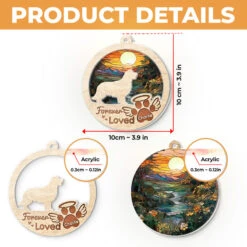 You Left Paw Prints On My Heart - Memorial Personalized Custom Suncatcher Ornament - Acrylic Round Shaped - Sympathy Gift For Pet Owners, Pet Lovers -Pawfect House Store Thumb6 d16ba5f0 3123 4c80 bb73 e688d2a465cf