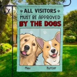 Approved By The Dogs - Dog Personalized Custom Flag - Gift For Pet Lovers, Pet Owners