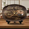 Custom Photo God Knew My Heart Need You - Couple Personalized Custom Platter - Gift For Husband Wife, Anniversary