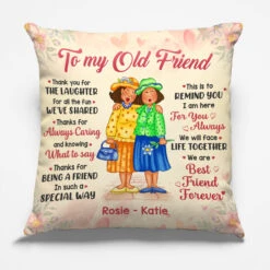 I Am Here For You Always - Bestie Personalized Custom Pillow - Gift For Best Friends, BFF, Sisters