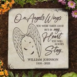 You Stay In My Heart - Memorial Personalized Memorial Stone - Sympathy Gift, Gift For Family Members
