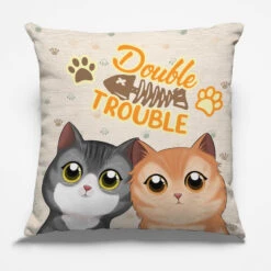 Trouble Maker - Cat Personalized Custom Pillow - Gift For Pet Owners, Pet Lovers
