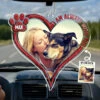 Custom Photo I Am Always With You, My Friend - Memorial Personalized Custom Car Ornament - Acrylic Custom Shaped - Sympathy Gift For Pet Owners, Pet Lovers