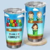 You Are Our Super Daddio - Family Personalized Custom Tumbler - Birthday Gift For Mom, Dad