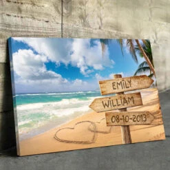 Forever And Always - Couple Personalized Custom Horizontal Canvas - Gift For Husband Wife, Anniversary