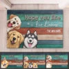 Welcome Hope You Like Fur Babies - Dog & Cat Personalized Custom Home Decor Decorative Mat - Gift For Pet Owners, Pet Lovers